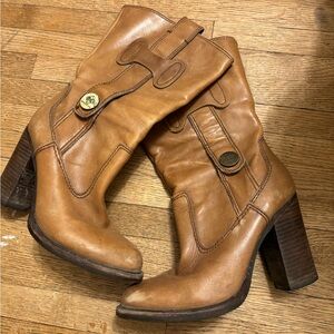 Vintage BCBG leather “cowboy” boots size 7, from 2008